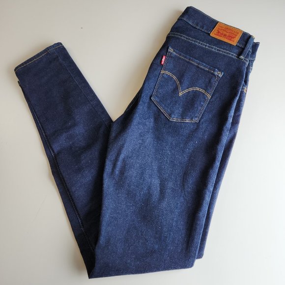 Levi's 720 High Rise Super Skinny Women's Denim Jeans Blue - Size 27 - Picture 1 of 5